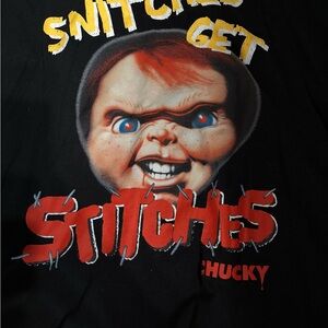 Chucky Black Graphic Tee - Short Sleeve